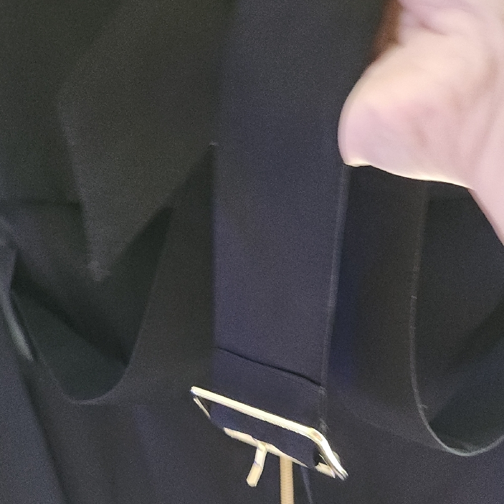 Cole Haan Vince Black Trench Coat for Women - Picture 5 of 8